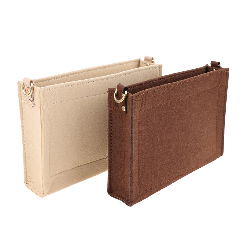 Neceser de lujo con cadena para maquillaje, bolsa organizadora con anillo D, 19, 26