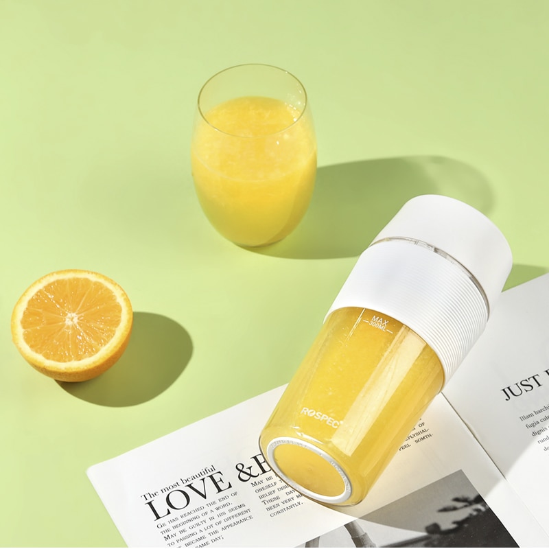 ROSPEC Portable Blender Bottle Wireless Mini Hand Mixer Electric Single Auger Juicer Cup Juice Extractors Smoothie Blender USB