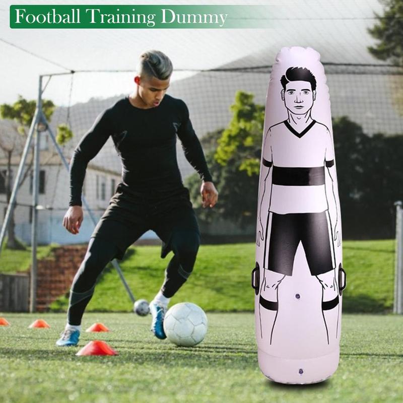 Portable Football Inflatable Column Human Wall Free Kick Positioning Training Equipment Football Simulation Water Injection and
