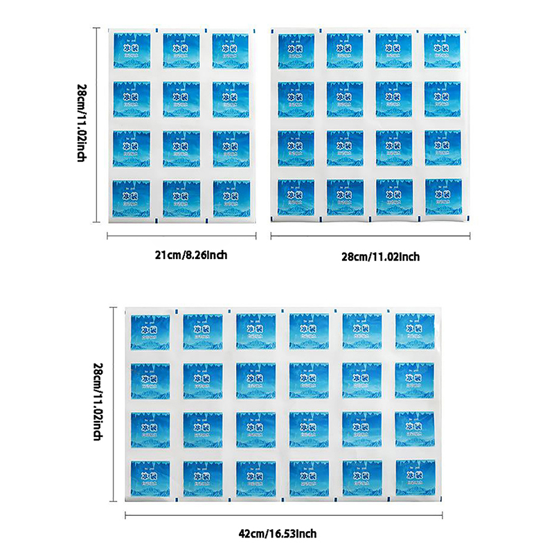 Reusable Gel Ice Bag Automatic Water Absorption Insulated Pack Pain Cold Compress Cooling Food Keep Fresh