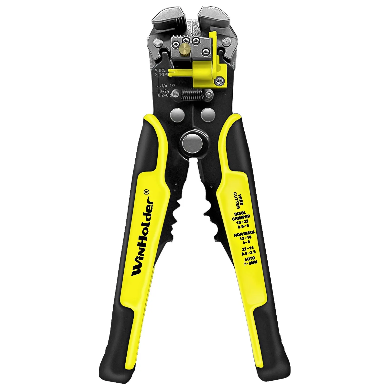 Alicates pelados multifuncionales para corte de Cable, Terminal de engarzado, herramienta manual automática de alta precisión, cortador de cables: YELLOW