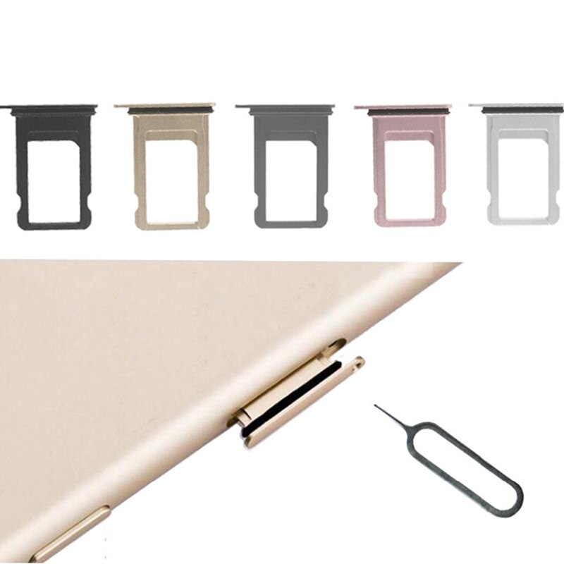 1 pc Metal Micro SIM Card Tray Holder Slot Replacement for iphone 6s 6s plus with Free Sim Card eject Pin Can print IMEI