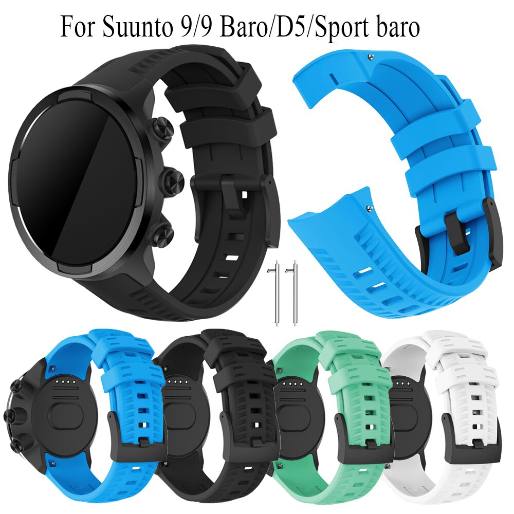 Silicone original strap 24mm watchband For Suunto 9/9 Baro/D5/Sport baro/spartan sport/Spartan Sport Wrist HR bracelet