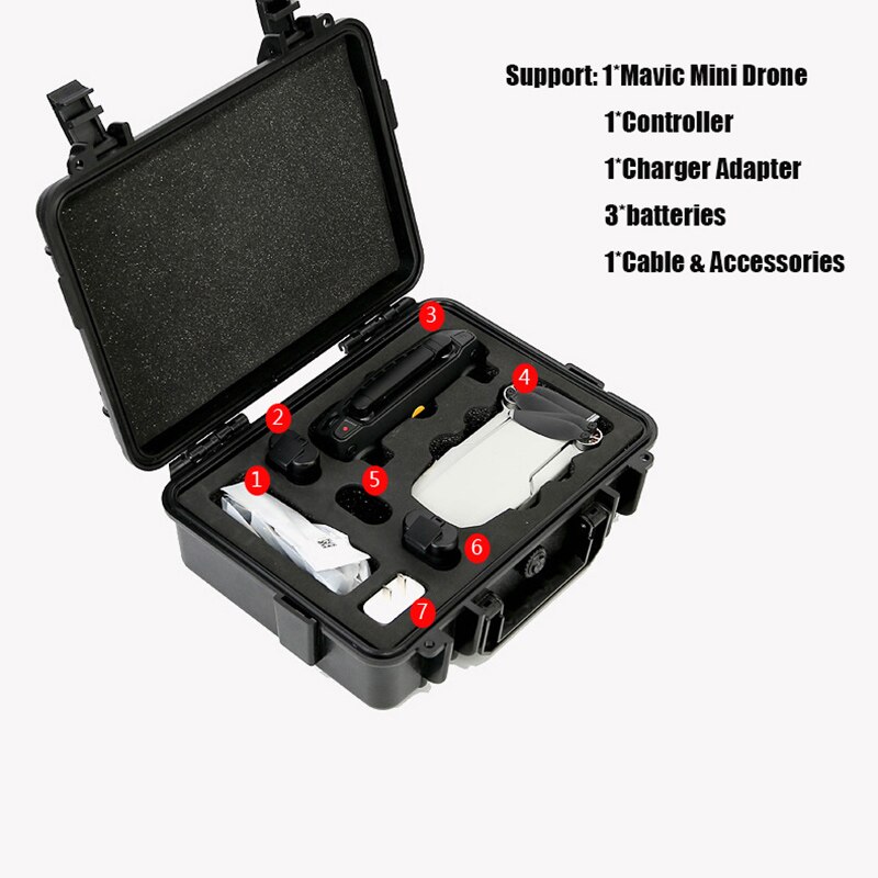 Drone Doos Voor Dji Mavic Mini Draagbare Reizen Draagtas Shockproof Handtas Voor Mavic Mini Drone Afstandsbediening Batterij