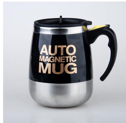 400ML Multi Battery Electric Automatic Coffee Blender Cup Self Stirring Mug Automatic Electric Blender No Heating Function: black