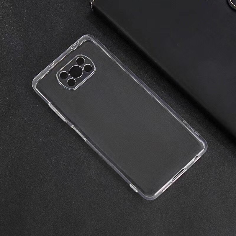 Funda transparente a prueba de golpes para Xiaomi Poco X3, funda transparente para lente POCO X3, NFC, Pocophone X3