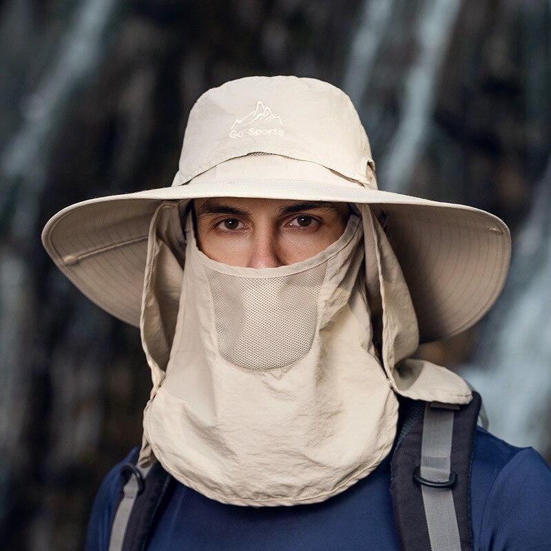 Novedad verano , gorras de senderismo Unisex para exterior, deportes al aire libre, pesca, senderismo, sombrero, solapa para cuello y rostro con protección Uv, gorra de Sol para hombre