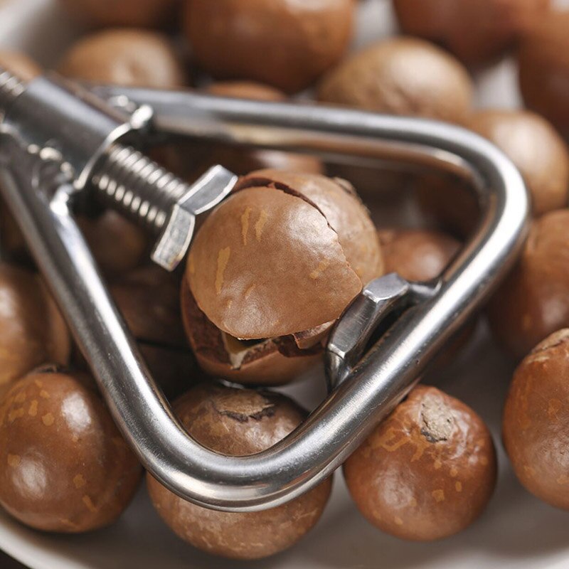 Nut Cracker Black Walnut Cracker Stainless Steel Pecan Cracker Nutcracker Tool Heavy Duty Macadamia Open Kitchen Accessories