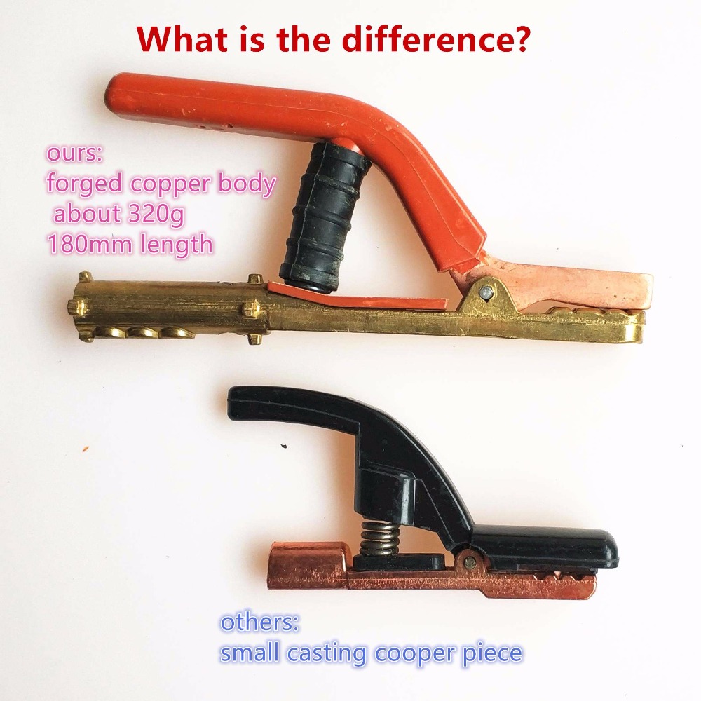 500A Stick Welding Electrode Clamp Forged Brass MMA ARC Welding Electrode Holder