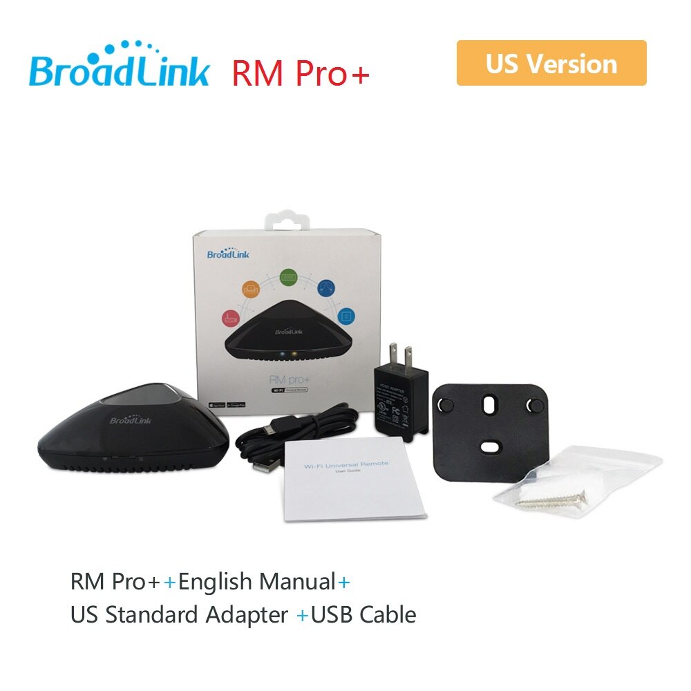Rm pro + smart hjemmeautomatisering smart universal wifi + ir + rf trådløs fjernbetjening kompatibel til alexa og google home mini: Os standard