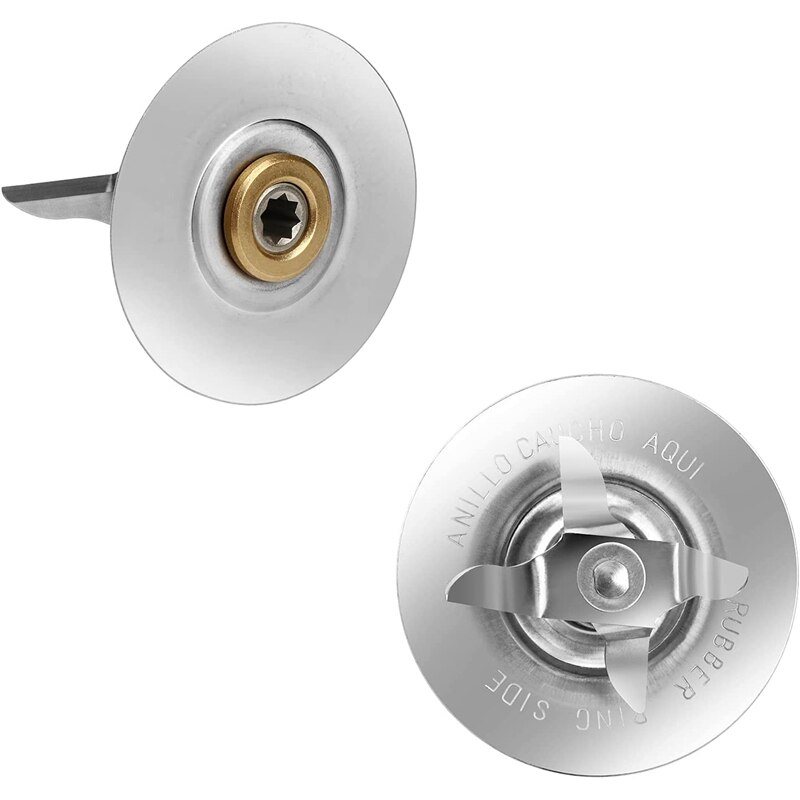 For Oster Osterizer Blender Blades with Blender Jar Bottom &amp; 4 Point Fusion Blade 4961 &amp; 2 Pcs O Ring Rubber Seal Gasket