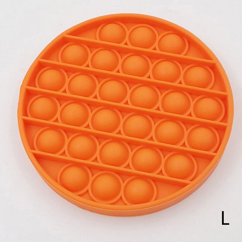 Push seine Silikon Sensorischen Zappeln Spielzeug Pop Blase Stress Relief Schiff Es Schnelle: Brown
