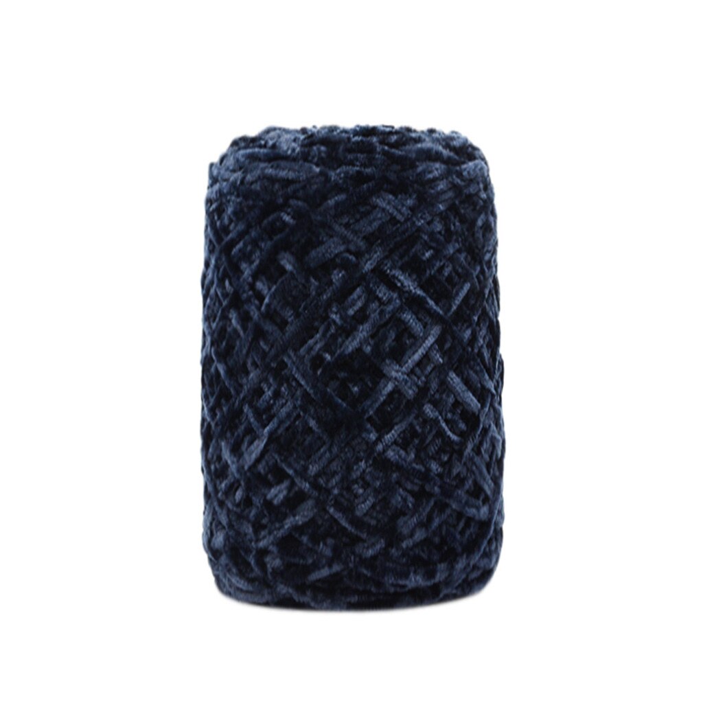 100g or velours itinérant écharpe tricoté à la main laine fil épaisseur chapeau ménage tricot peigné doux bébé fil Crochet # R5: G