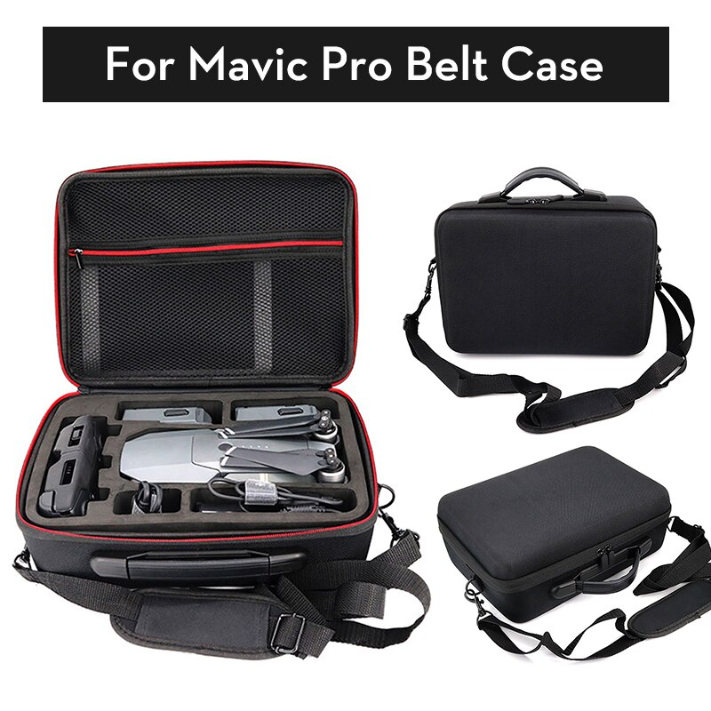 Mavic pro Updated Hardshell Carrying Carbon Fiber Case Waterproof Battery Storage Box DJI Mavic pro Drone (Black): Belt Case