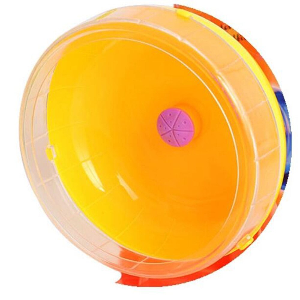 Hamster Wiel Kleine Dieren Speelgoed Leuke Plastic Oefening Ronde Wiel Roller Stille Sport Huisdier Speelgoed Dierbenodigdheden: yellow