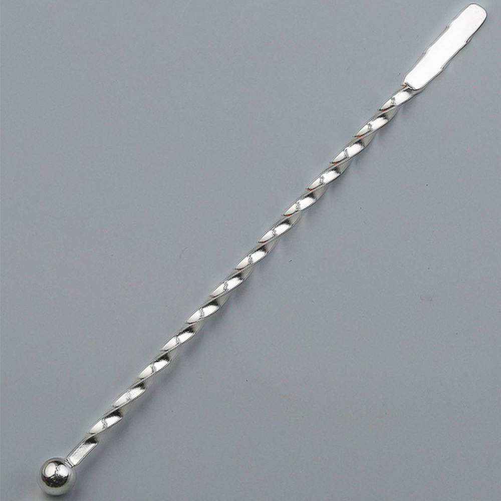 Swizzle Sticks Metal Stainless Steel Mixing Cocktail Coffee Stirrers Wine Drink Mixing Stirring Rod Kitchen Bar Utensil: F