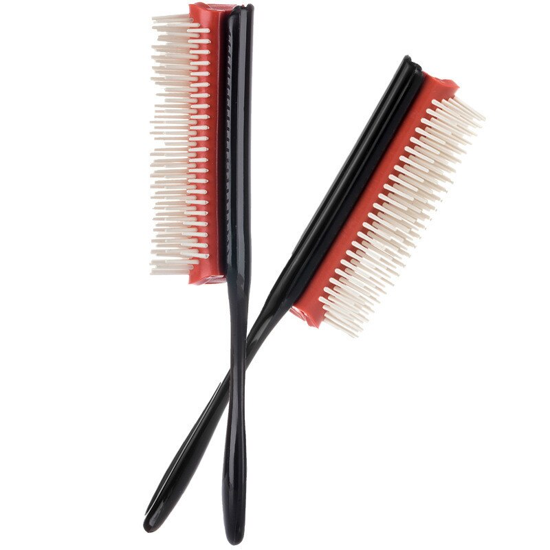 Brosse démêlante pour Salon de coiffure, 1 pièce, pour cheveux doux et bouclés, peigne pour femmes