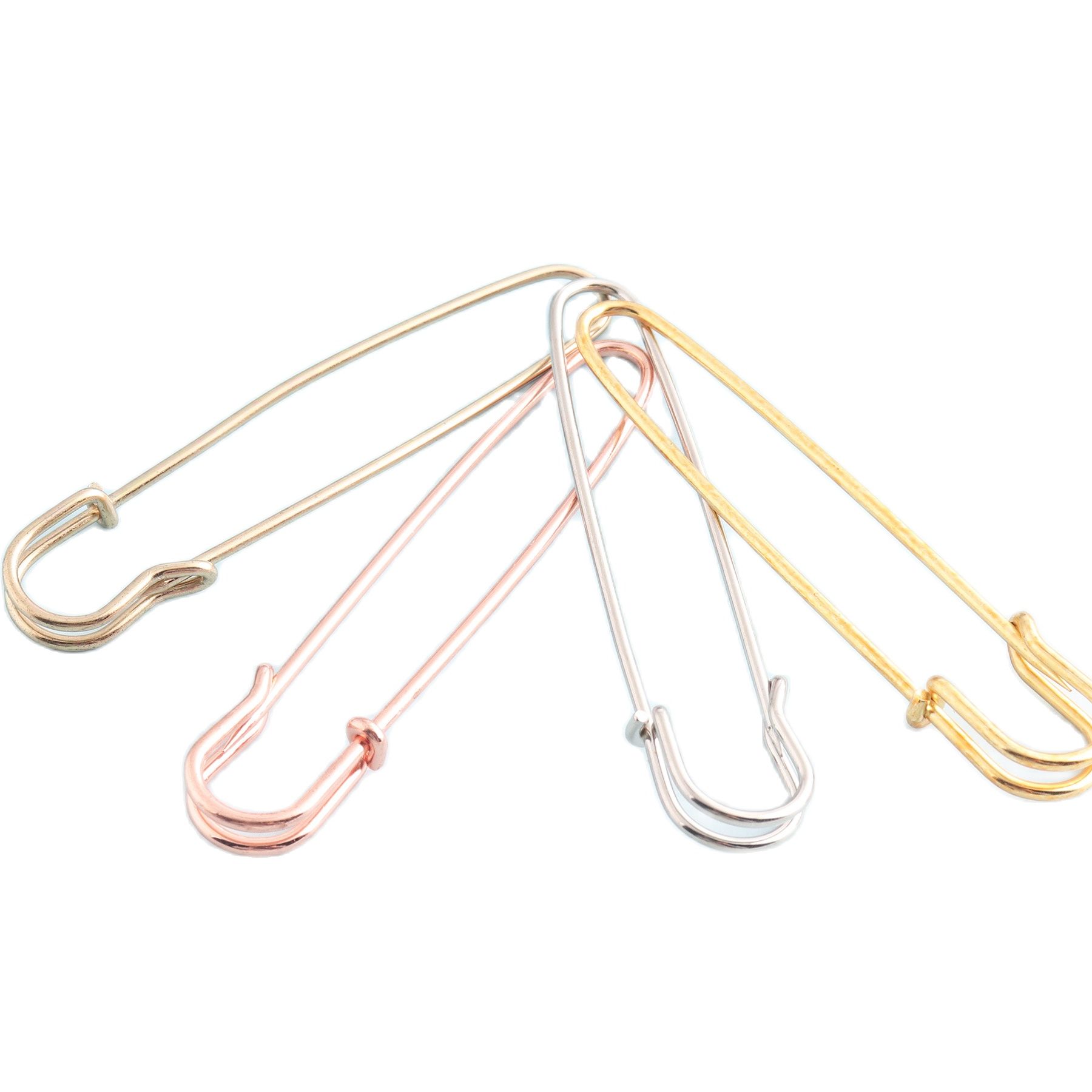 Zilver Veiligheidsspelden 80Mm Coiless Veiligheidsspelden Voor Bead Craft Sjaal Pinnen Giant Jumbo Veiligheidsspelden Wasserij Pinnen Kilt pin Terug Deken