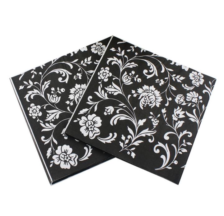 20 stk / pakke papirservietter blomsterbegivenhed & fest servietter servietter til servietter til dekoration af decoupage: 1