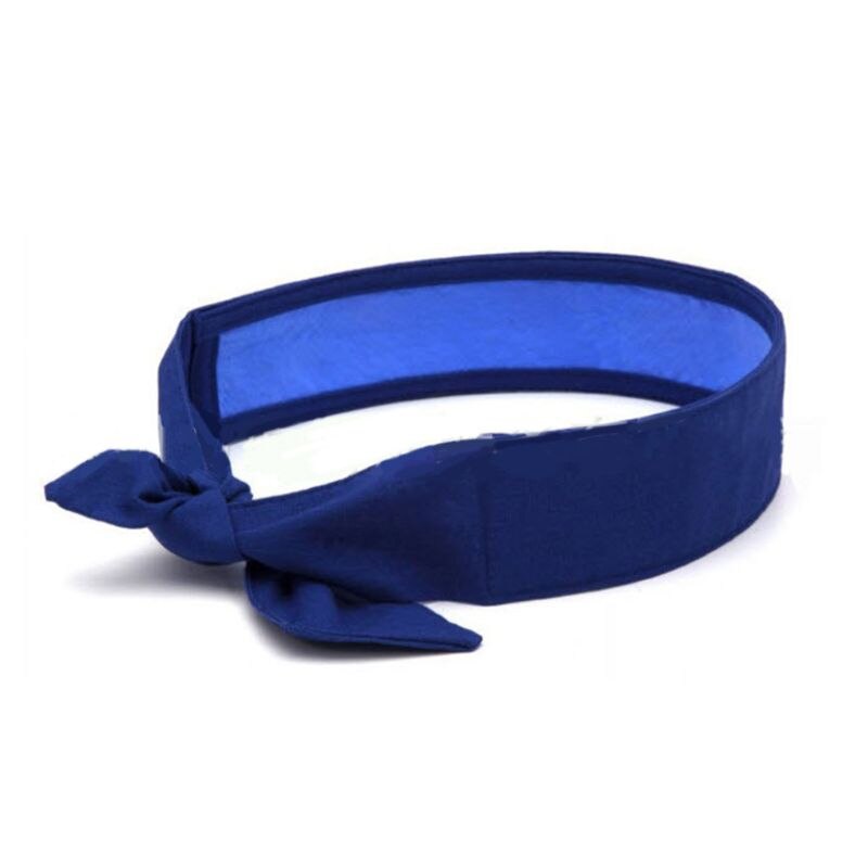 Cooling Headband Wrap Soaked Tie Around Neck Head to Instantly Chill Out Crystal Polymer Technology Keeps Cool Reusable