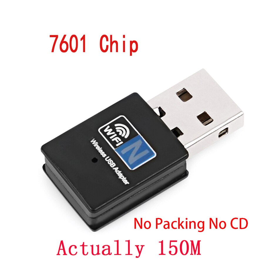 Creacube USB WiFi di 150M adattatore 802.11N Wifi dongle Wireless wifi dongle Scheda di Rete Adattatore LAN per PC Win 10 MT 7601 di Chip: No Packing No CD