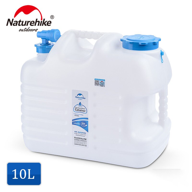 Naturehike 12l vand tønde mad klasse pe udendørs vandtank udendørs vandreture camping tilbehør vandbeholder: 10l