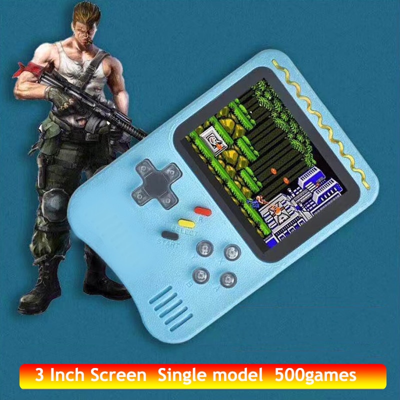 NEUE 500 IN 1 Retro Video Spielkonsole Handheld Spiel Tragbare Tasche Spielkonsole Mini Handheld Player für Kinder player