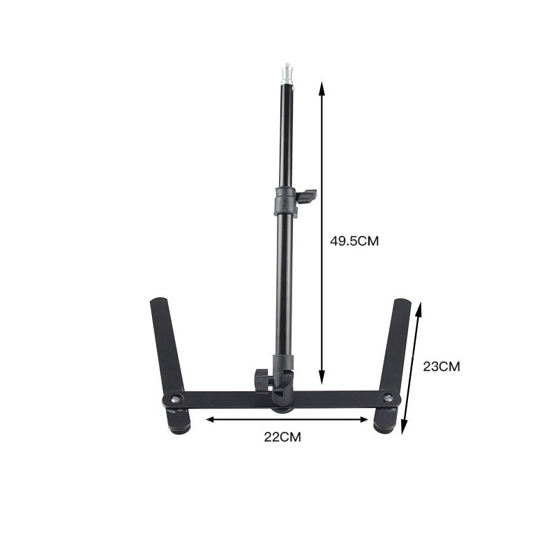 Tripé aéreo para telefone, desktop, smartphone móvel, suporte de tiro vertical, suporte de montagem de celular para sessão de fotos, gravação de vídeo