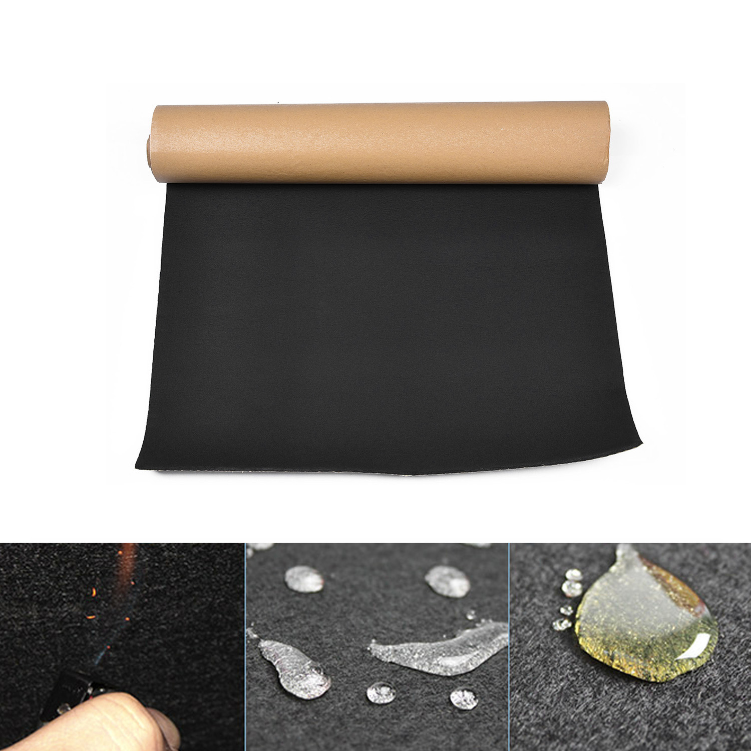 50*30cm Car Truck Firewall Heat Sound Deadener Insulation Mat Noise Insulation Wool Sound Thermal Proofing Pad Car Styling 5mm