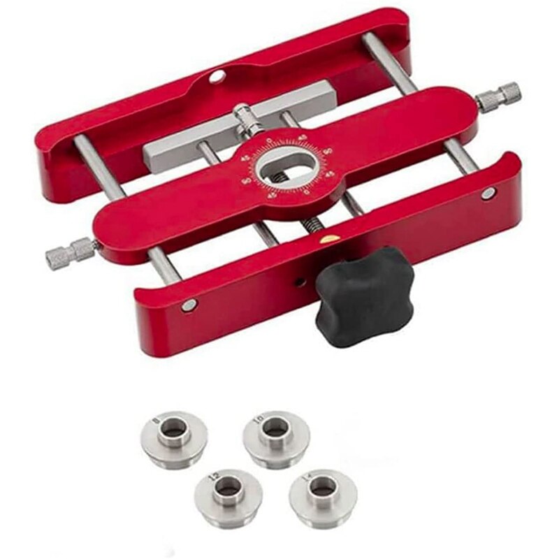 JHD-Precision Mortising Jig And Loose Tenon Joinery 2 In 1 Punch Locator Doweling Jig Connector Fastener Woodworking Tools: Default Title