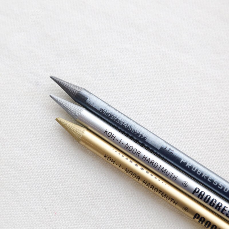 KOH-I-NOOR Kleur Potloden Kleur Lood Goud Zilver Metaal Kleur Schets Tekening Potlood Enkele 8750