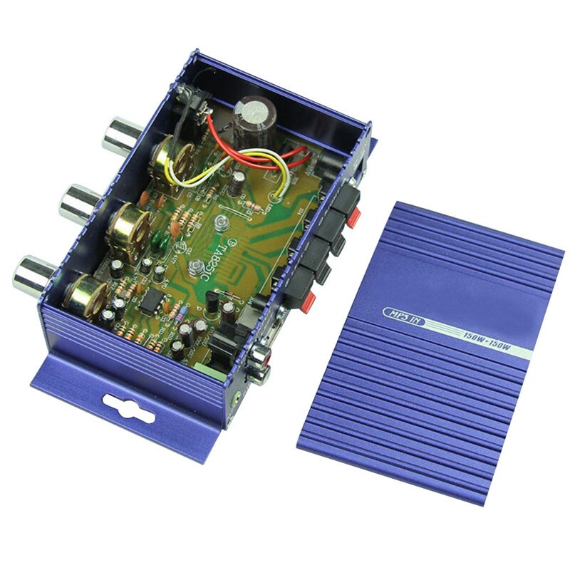 Auto Stereo Versterker Digitale Speler 12 V Hi-Fi Ondersteuning USB/SD/FM/MMC/DVD/MP3 input