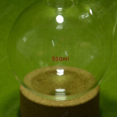Rondbodemkolf, 500 ML, 2 Hals, 24/40, Twee Hals, lab Kolf 24/40