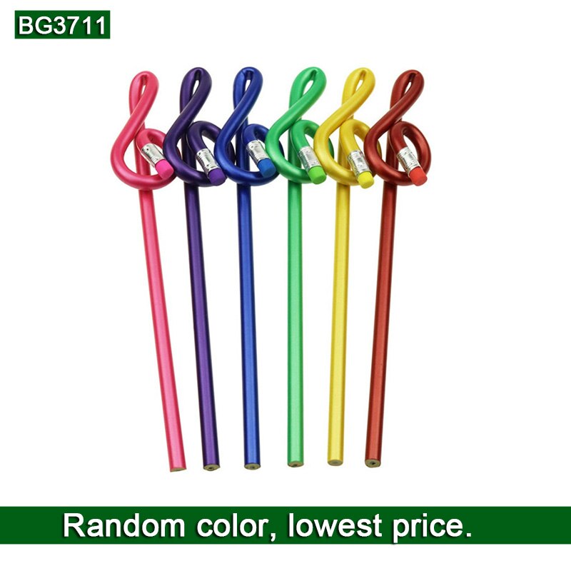 40 Pcs Musical Note Pencil 2B Standard Round Pencil Stationery music Notes School Student Prize Pencil Pencil: Yellow