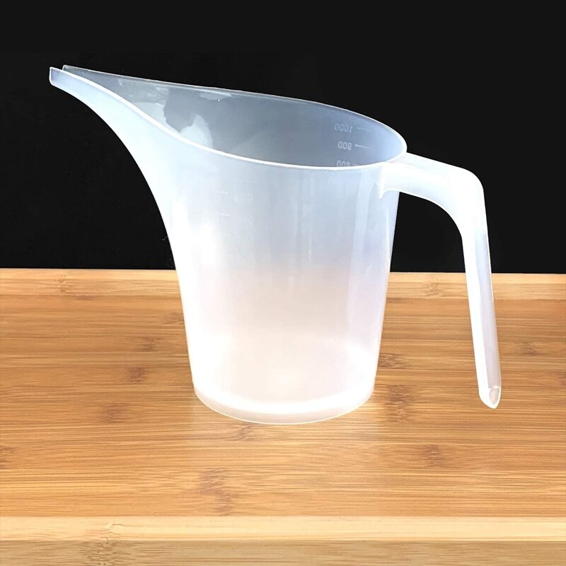 Jarra de embudo (1000Ml) para medir, taza medidora con boquilla de embudo, Juego de 3