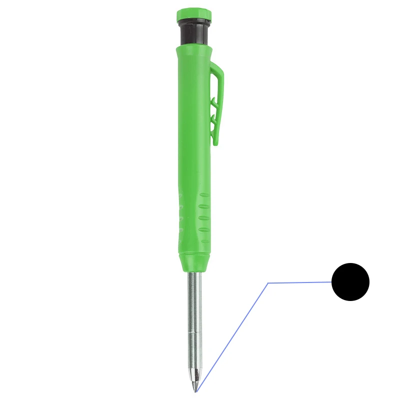 Solid Carpenter Mechanical Pencil For Construction Woodworking Long Head Carpenter Pencil With Sharpener Stationery Supplies: Light Grey