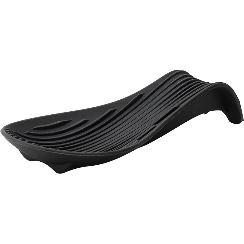 1/4 Stuks Siliconen Lepel Houder Steun Pad Keukengerei Spatel Hittebestendige Placemat Isolatiematten Keuken Gereedschap: Rood
