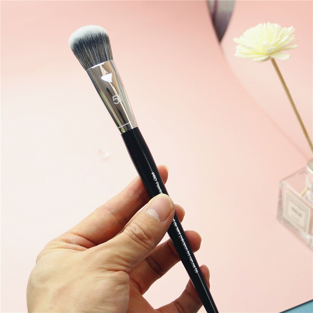 56 # brocha de aerógrafo base en polvo de colorete brochas para corrector Maquillaje facial cepillo pequeño rubor maquillaje cepillo herramienta