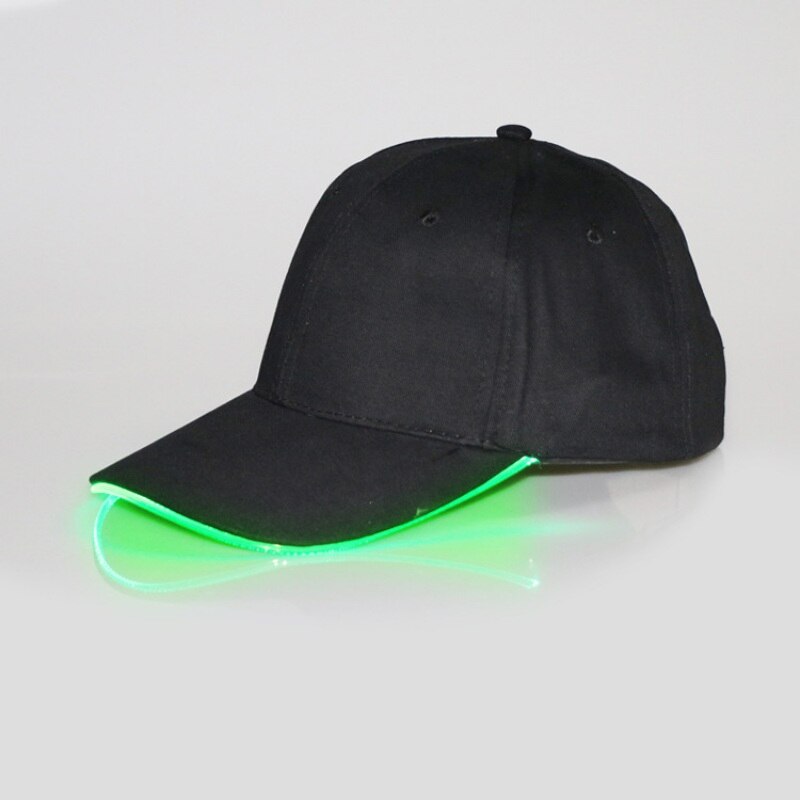 LED Light Up Baseball Caps Glowing Adjustable Hats for Women Mens Fitted Hats Glow In The Dark: B4