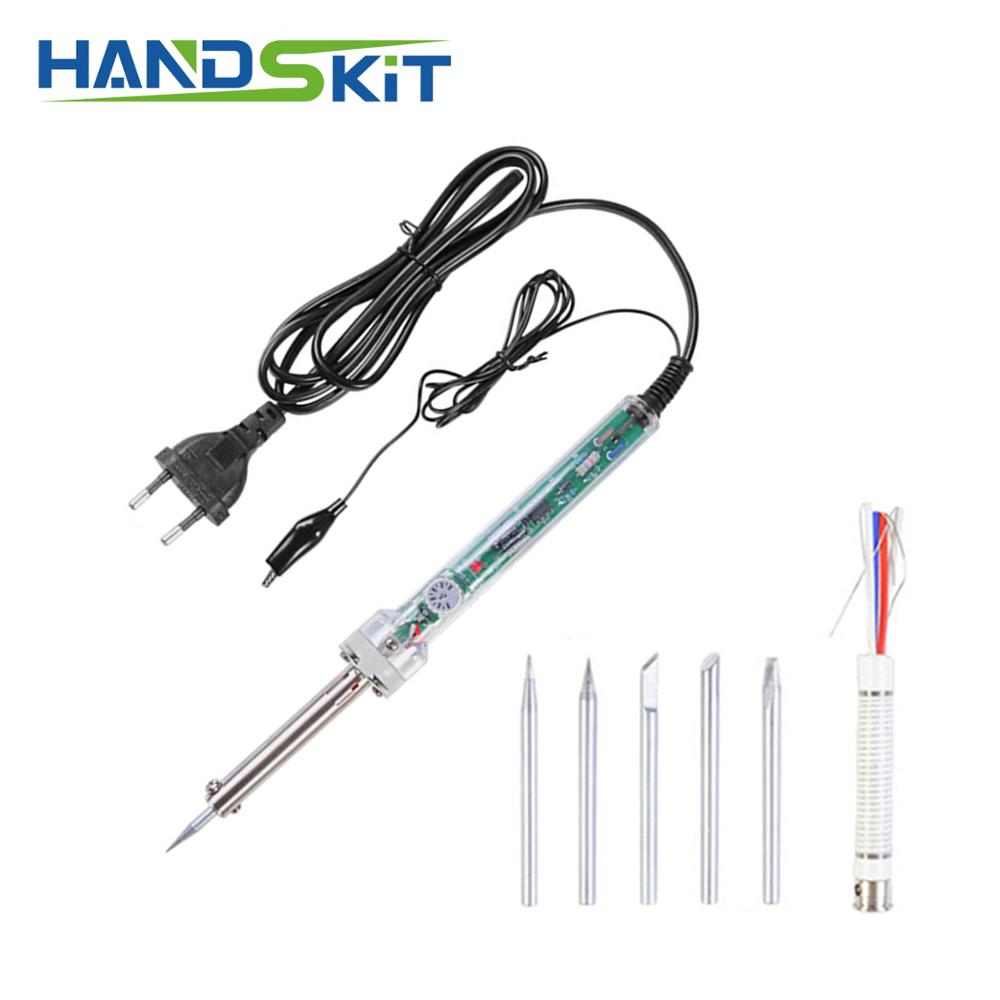 60W Adjustable Electric Soldering Iron temperature control Welding Solder Electric Heat Pencil Soldering Irons Repair Tool Pen