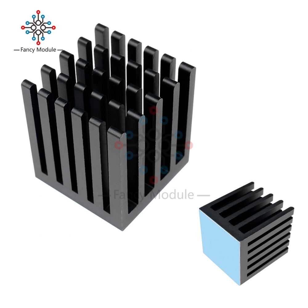 2Pcs Computer Cooler Radiator Aluminum Heatsink Heat sink for Electronic Chip Heat dissipation Cooling Pads 22*22*25mm