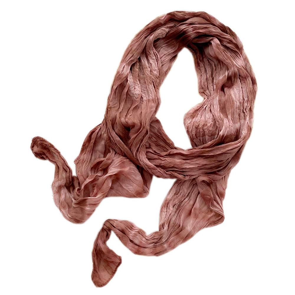 Bufanda de lino y algodón para niña, pañuelo de para la cabeza, chal para el pelo, accesorios para turbante, 30x190cm