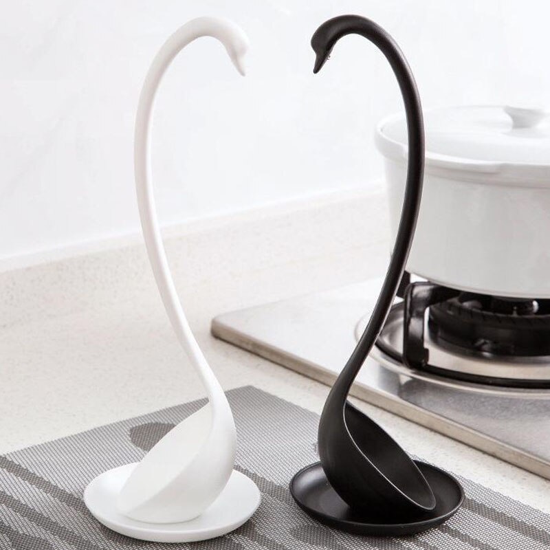 Melon Creatived Multifunction Long Handle Swan Spoon Soup Wheat Straw Tableware Dinnerware Kitchen Tools