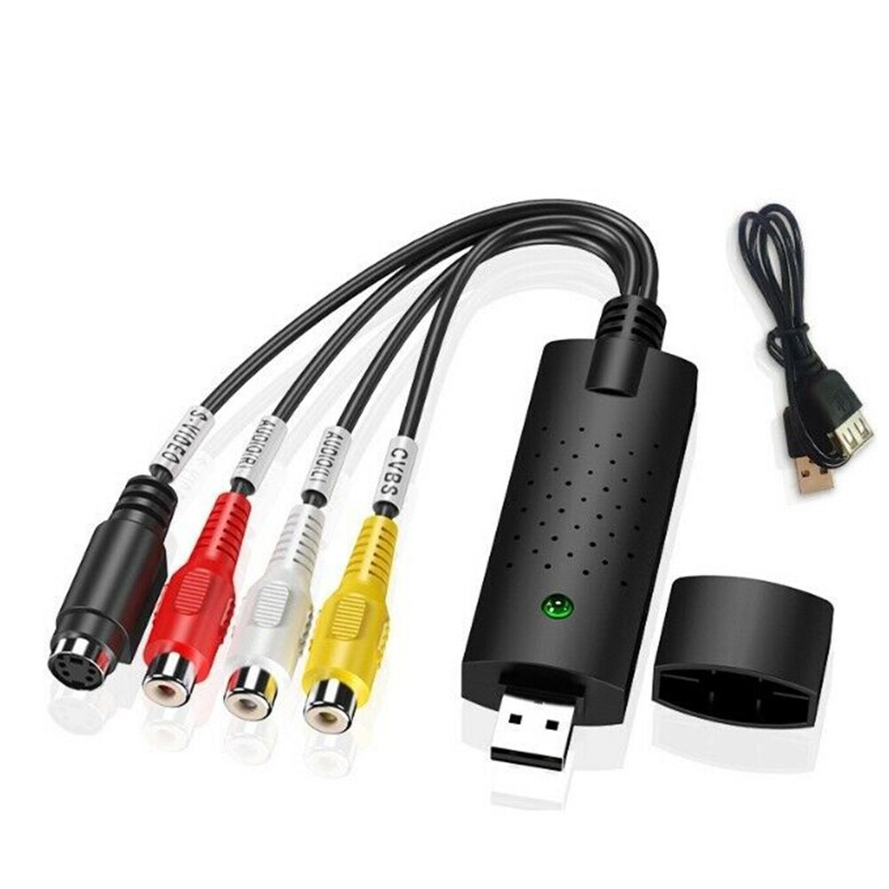 Audio VHS Video Capture USB2.0 Recorder To DVD Analog To Digital Converter Support Brightness Support All Formats