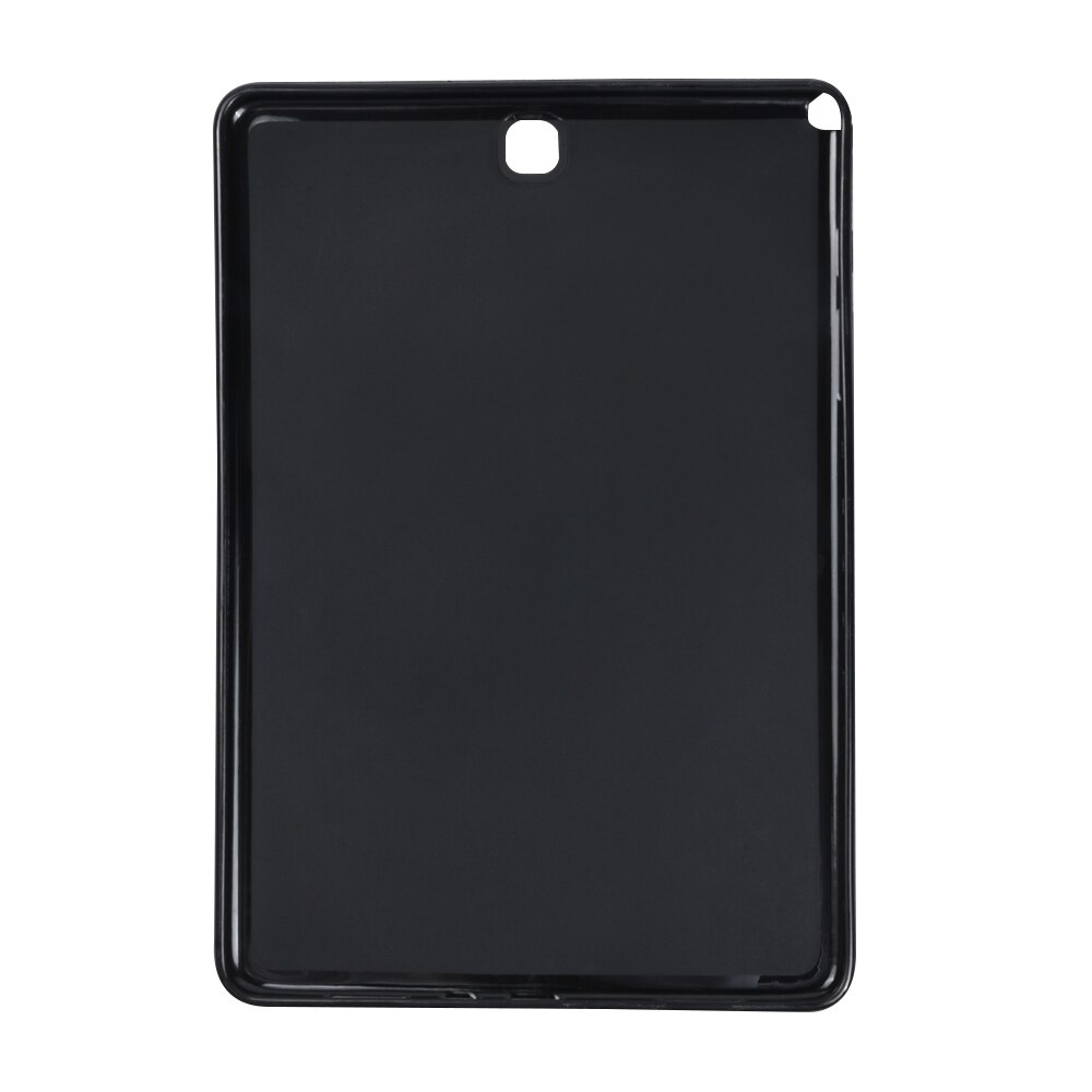 Tablet Case For Samsung Galaxy Tab A 9.7 inch SM-T550 T555 T550C Retro Flip Stand PU Leather Silicone Soft Cover Protect Funda: Soft Shell