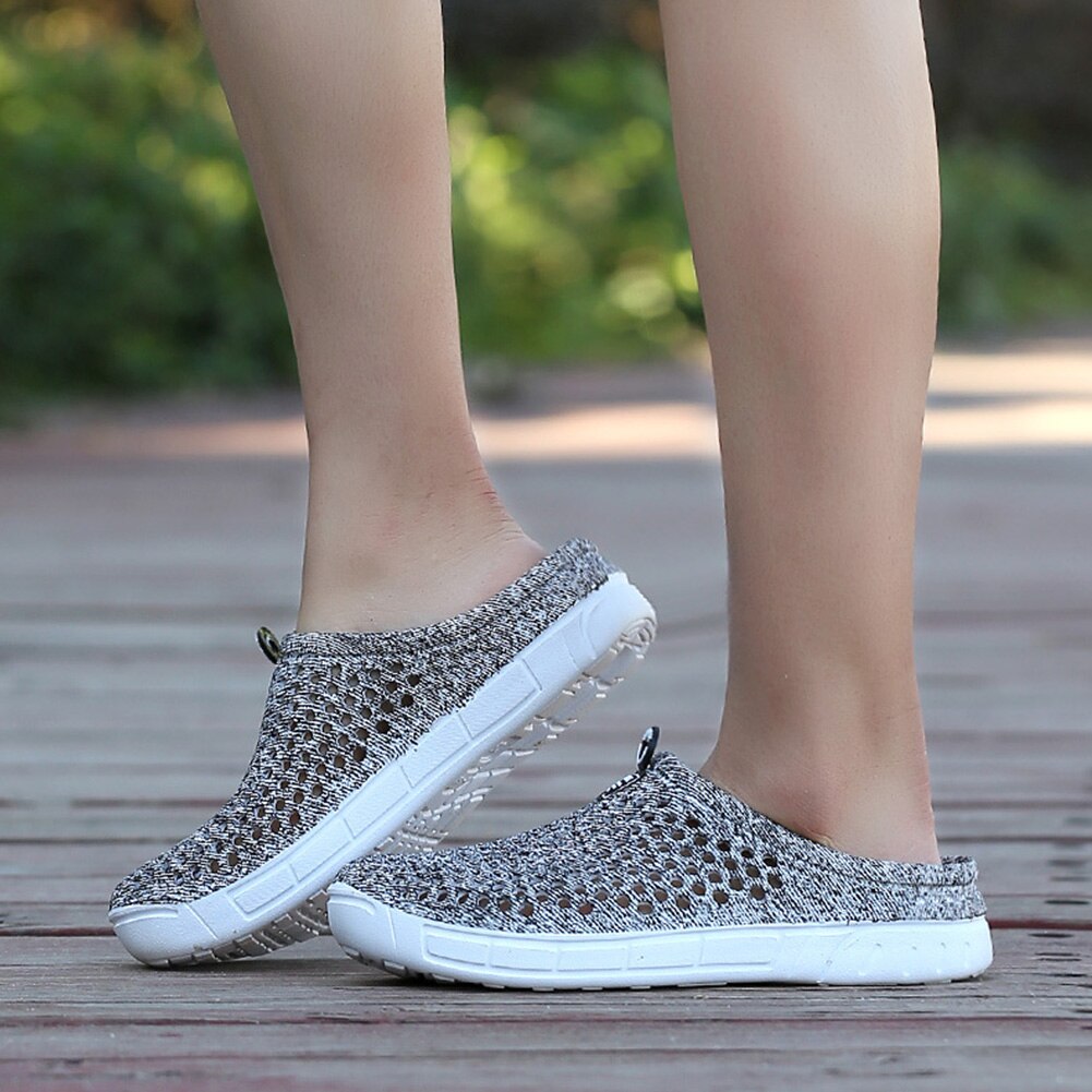 Sommer kvinder mænd udendørs strand flade hjemmesko sandaler anti-slip åndbare sko