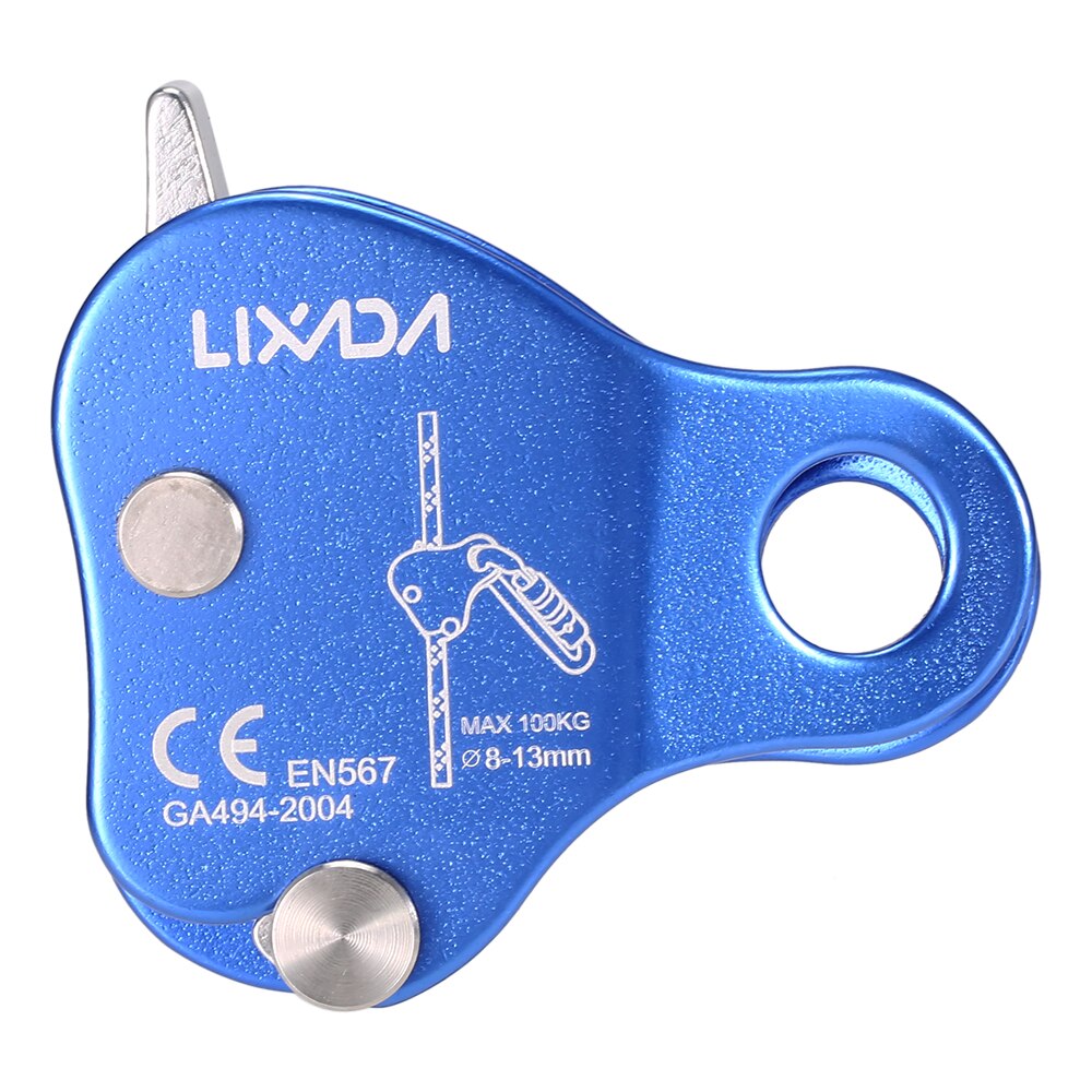 Lixada Klettern Schutz Ascender 220LB Klettern Sicherungs Gerät Seil Grip Außen Klettern Rigging 8-13MM Seil Outdoor-Tool