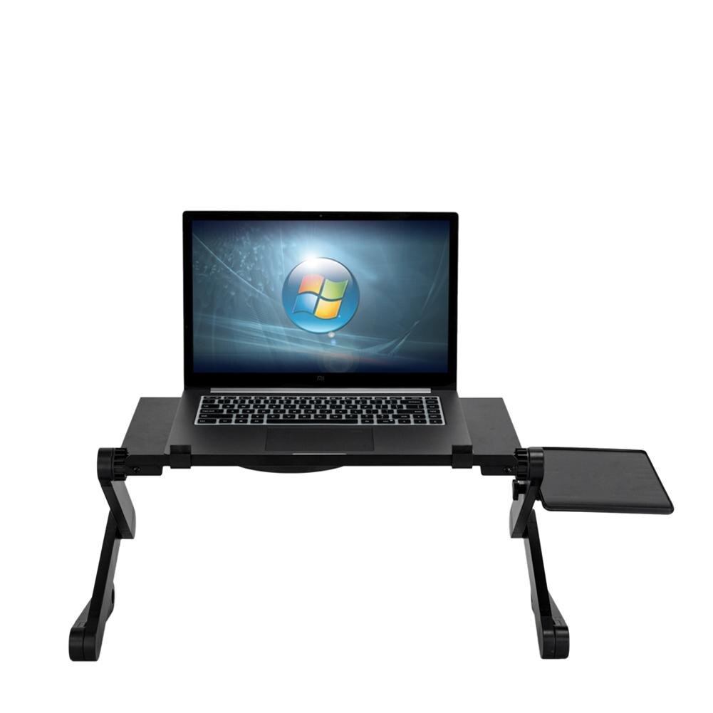 Multifunctionele Lapdesk Tray Table Stand Draagbare Vouwen Computers Roterende Bureau Hoek Aanpassing Met Muismat