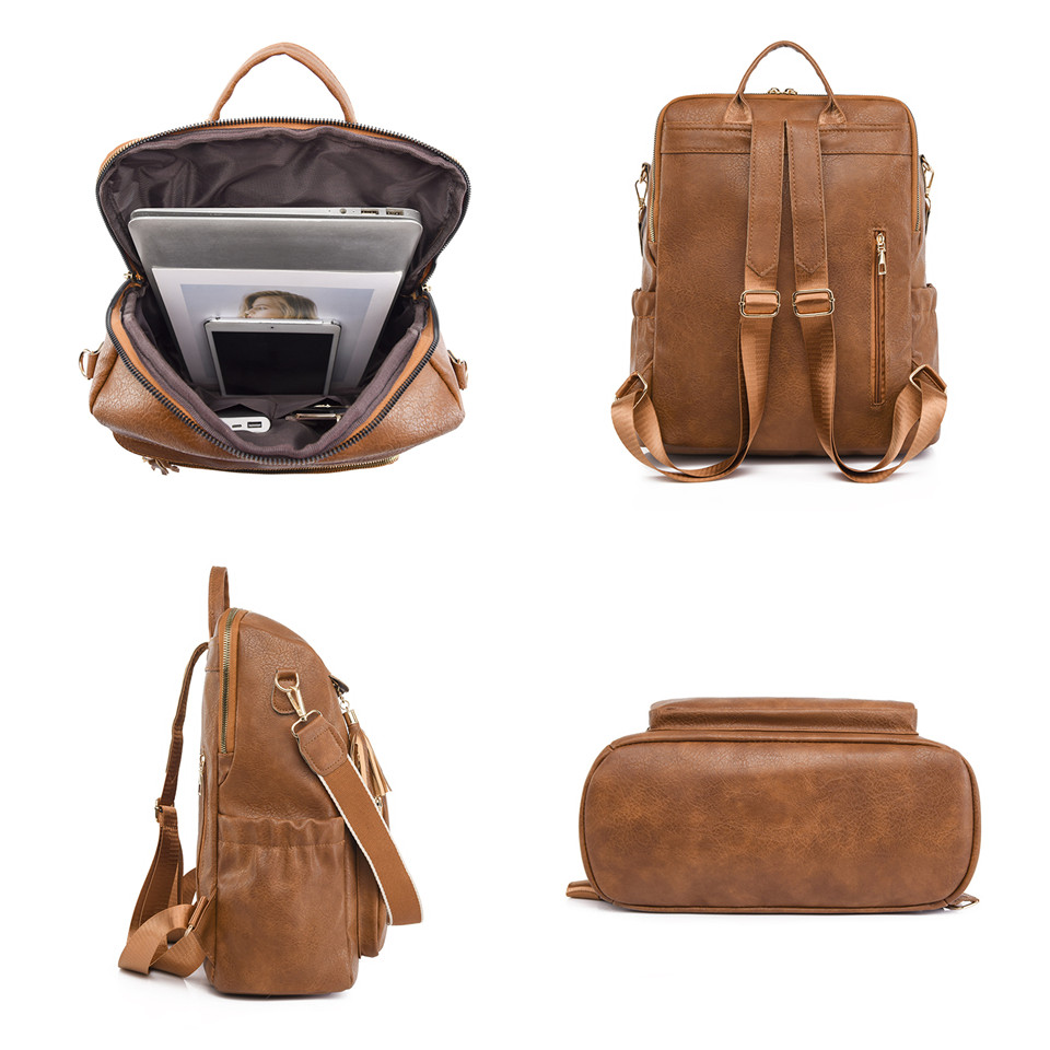 Frauen Rucksack PU Leder Schule Taschen Für Jugendliche Mädchen der Reise Schulter Tasche Rucksäcke