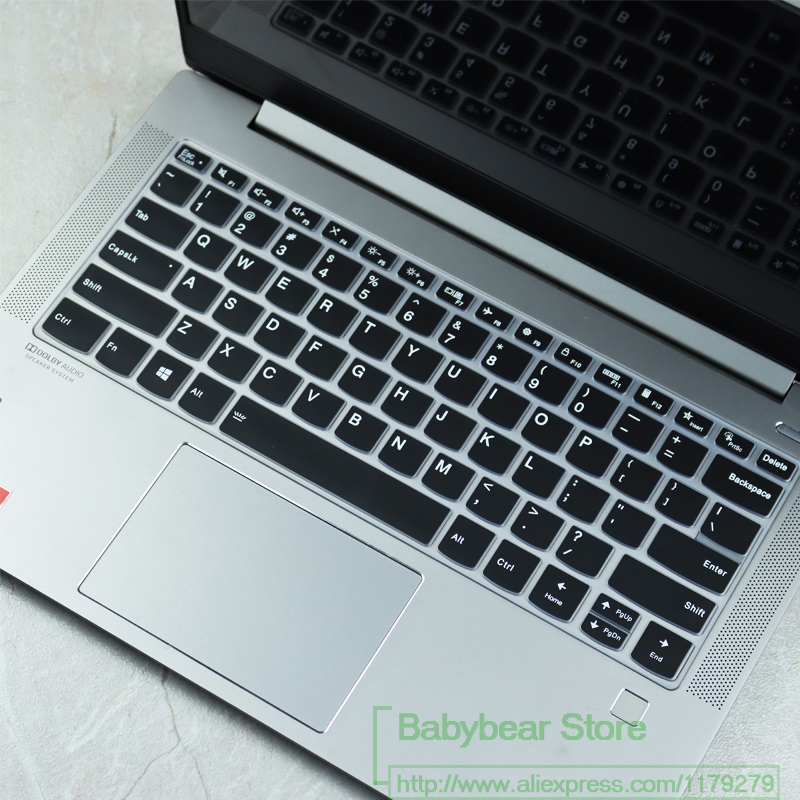Dla Lenovo joga szczupły 7 dla Lenovo joga 7i 14 dla Lenovo joga 9i 14/joga szczupły 9i 14 ''laptop silikonowa klawiatura okładka skóry: czarny
